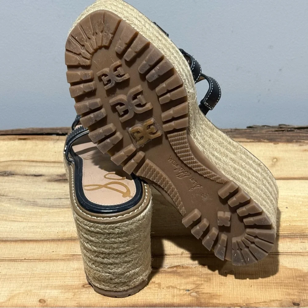 Sam Edelman Laine Espadrille Platform‎ Wedge Sandals Size 8.5 B101